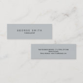 スリムスキニーシンプルのコンサルタントの名刺 スキニー名刺 (正面/裏面)