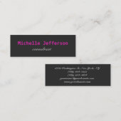 スリムスキニートレンディーグレーピンク スキニー名刺 (正面/裏面)