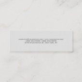 スリムスタイリッシュリネングレートレンディー名刺 スキニー名刺 (裏面)