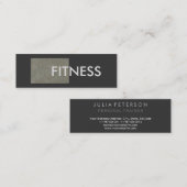 スリムストーングレーフィットネストレーナー スキニー名刺 (正面/裏面)