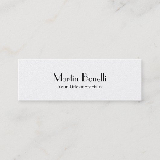 スリムスペシャルユニークプロフェッショナル スキニー名刺 (正面)