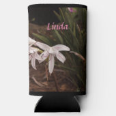 スリムセルツァークーラーボックスとホワイトピンクリリー スリム缶クーラー (裏面)