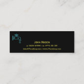 スリムタップ、シンプルPlumber名刺 スキニー名刺 (裏面)