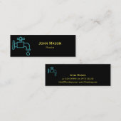 スリムタップ、シンプルPlumber名刺 スキニー名刺 (正面/裏面)