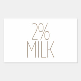 スリムタン2%ミルク 長方形シール