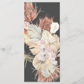 スリムチャコールクリームパンパスグラス結婚フローラ メニュー (裏面)