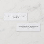 スリムトレンディーモダンミニマリスト スキニー名刺 (正面/裏面)