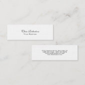 スリムトレンディーリネン魅力的名刺 スキニー名刺 (正面/裏面)