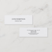 スリムフォリオライトホワイト両面名刺 スキニー名刺 (正面/裏面)