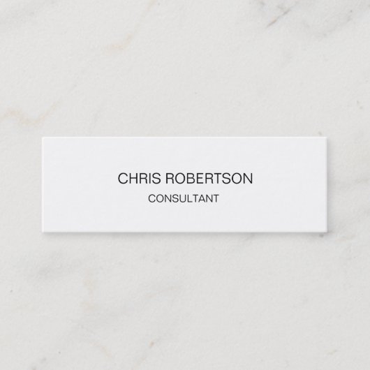 スリムフォリオライトホワイト両面名刺 スキニー名刺 (正面)