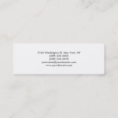 スリムプレーン赤白プロフェッショナル名刺 スキニー名刺 (裏面)