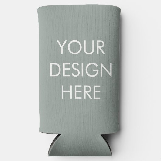 スリムボホカラースキーム – 空白のクーラーボックス スリム缶クーラー (正面)