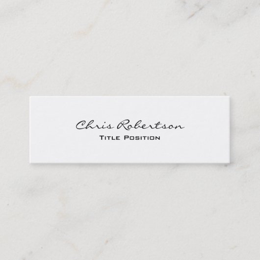 スリムモダントレンディースタイリッシュ名刺 スキニー名刺 (正面)