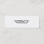 スリムモダントレンディースタイリッシュ名刺 スキニー名刺 (裏面)