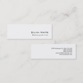 スリムモダンメイクアップアーティスト美容師サロンスパ スキニー名刺 (正面/裏面)