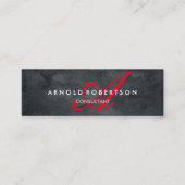 スリムモダンモノグラムトレンディーグレープレーン スキニー名刺 (正面)