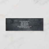 スリムモダンモノグラムトレンディーグレープレーン スキニー名刺 (裏面)