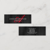 スリムモダンモノグラムトレンディーフロアグレープレーン スキニー名刺 (正面/裏面)