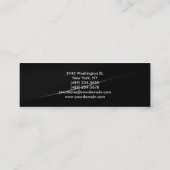 スリムモダンモノグラムトレンディー名刺 スキニー名刺 (裏面)