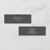 スリムモノグラムプレーングレートレンディー名刺 スキニー名刺 (正面/裏面)