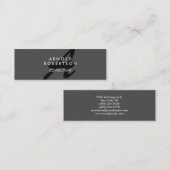 スリムモノグラムプレーングレートレンディー名刺 スキニー名刺 (正面/裏面)