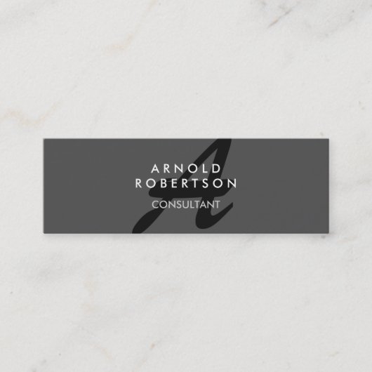 スリムモノグラムプレーングレートレンディー名刺 スキニー名刺 (正面)