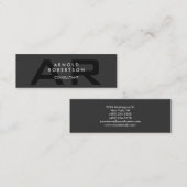 スリムモノグラムプレーングレートレンディー名刺 スキニー名刺 (正面/裏面)