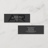 スリムモノグラムプレーングレートレンディー名刺 スキニー名刺 (正面/裏面)