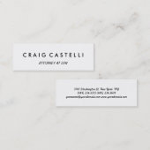 スリムユニークモダンサイズの名刺 スキニー名刺 (正面/裏面)