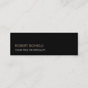 スリムユニークモダンブラックスタイリッシュ スキニー名刺