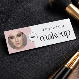 スリム ブラッシュピンク ビューティープロフェッショナル MUA 写真QR 名札