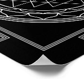 スリヤントラホワイトオンブラック ポスター (角)