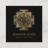 スリヤントラ/スリチャクラドット スクエア名刺 (正面)