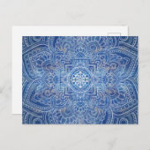 スリヤントラ/スリチャクラブルーウォーター色 ポストカード (正面/裏面)