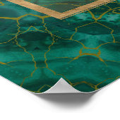 スリヤントラ/スリチャクラマラカイトと金ゴールド ポスター (角)