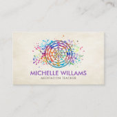 スリヤントラ/スリチャクラ水彩画 名刺 (正面)