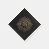 スリヤントラ/チャクライン・ゴールデン・ロータス スタンダードカクテルナプキン (角)