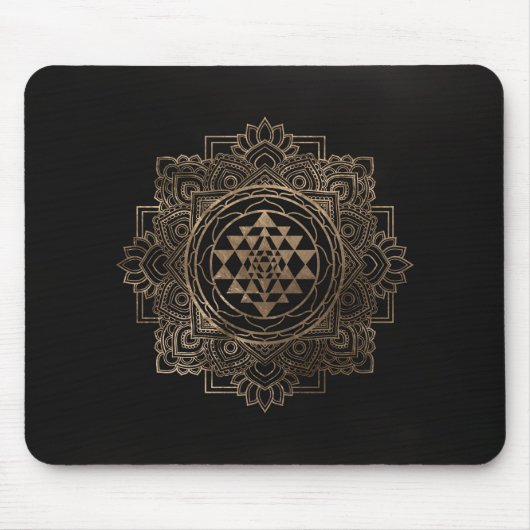 スリヤントラ/チャクライン・ゴールデン・ロータス マウスパッド (正面)