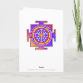 スリヤントラ – ヒンズー教シンボルデザイン1 カード (裏面)