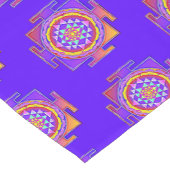 スリヤントラ – ヒンズー教シンボルデザイン1 ショートテーブルランナー (コーナー)