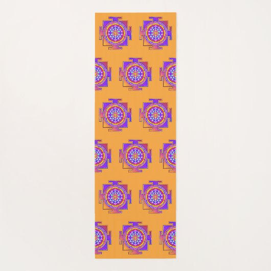 スリヤントラ – ヒンズー教シンボルデザイン1 ヨガマット (裏面)