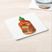 スリラチャポショップ スクエアペーパーコースター (アングル)