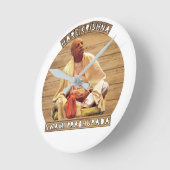 スリラプラブパダジ ラウンド壁時計 (傾斜)