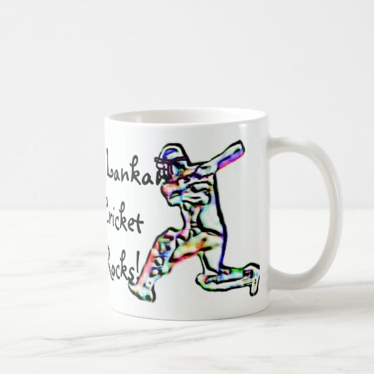 スリランカのコオロギは旗のマグを揺すります コーヒーマグカップ (右)