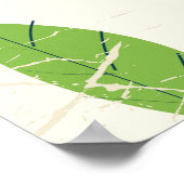 スリランカのサルヴィンテージバケーションポスター ポスター (角)