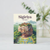 スリランカのシギリヤ古都 ポストカード (スタンド正面)