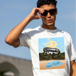 スリランカのシギリヤ遺跡探訪カスタムデザイン Tシャツ