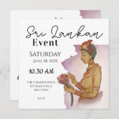 スリランカのシギリ絵画 セーブザデート (正面/裏面)