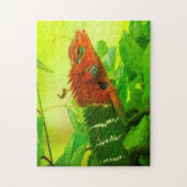 スリランカのトカゲ。 ジグソーパズル (縦)