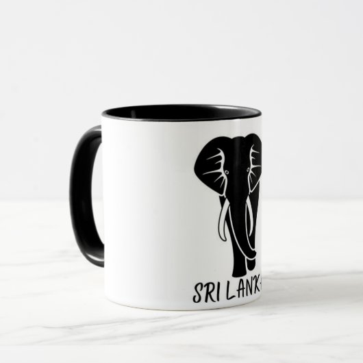 スリランカのトスカーフ マグカップ (正面左)